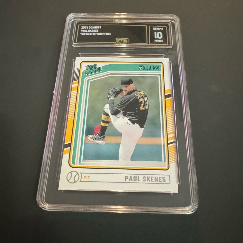 2024 Donruss Rated Prospect #131 Paul Skenes RC - GMA Graded 10 GEM MINT